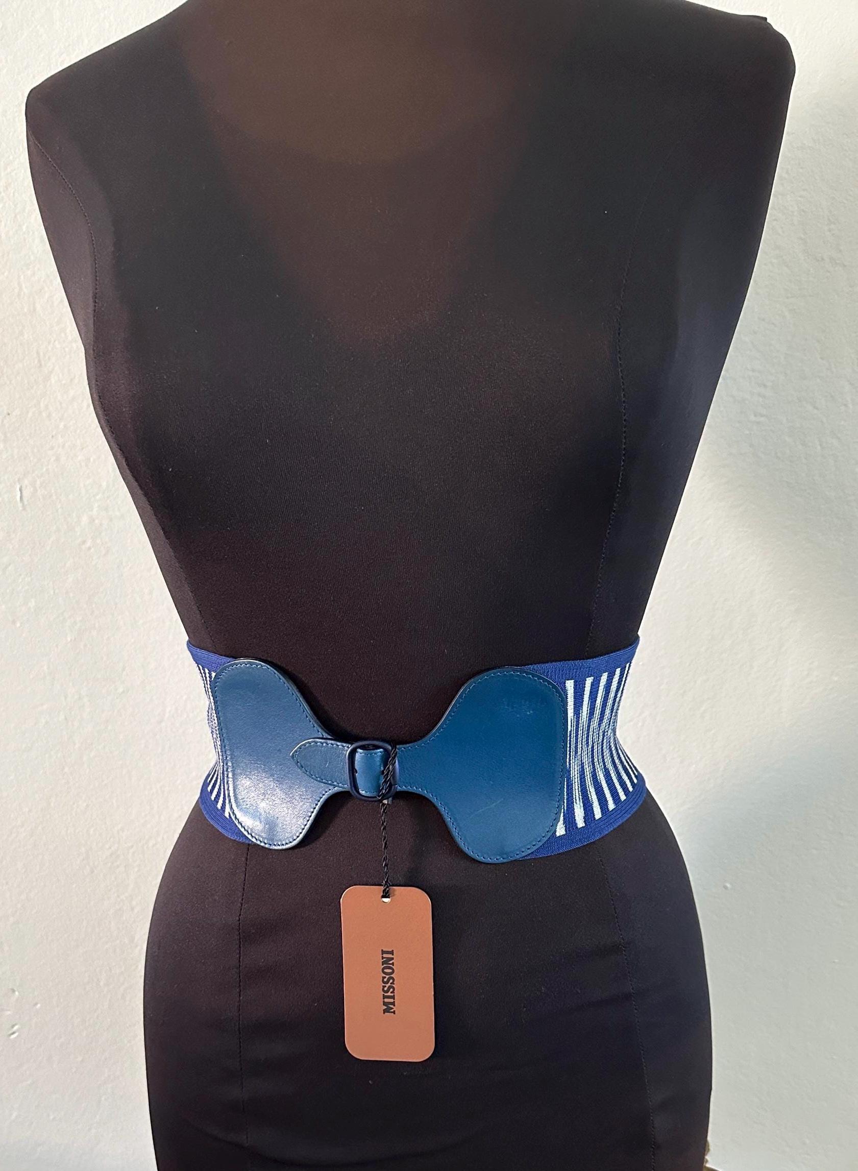NwT Missoni corset cotton belt size L Brown Corset Belt - Lace-Up Waist Cincher Belt – FINESSE main image 4