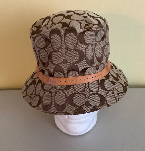 Coach Signature Jacquard Bucket Hat Brown C Monogram Leather  Coach Brown Patterned Bucket Hat main image 2