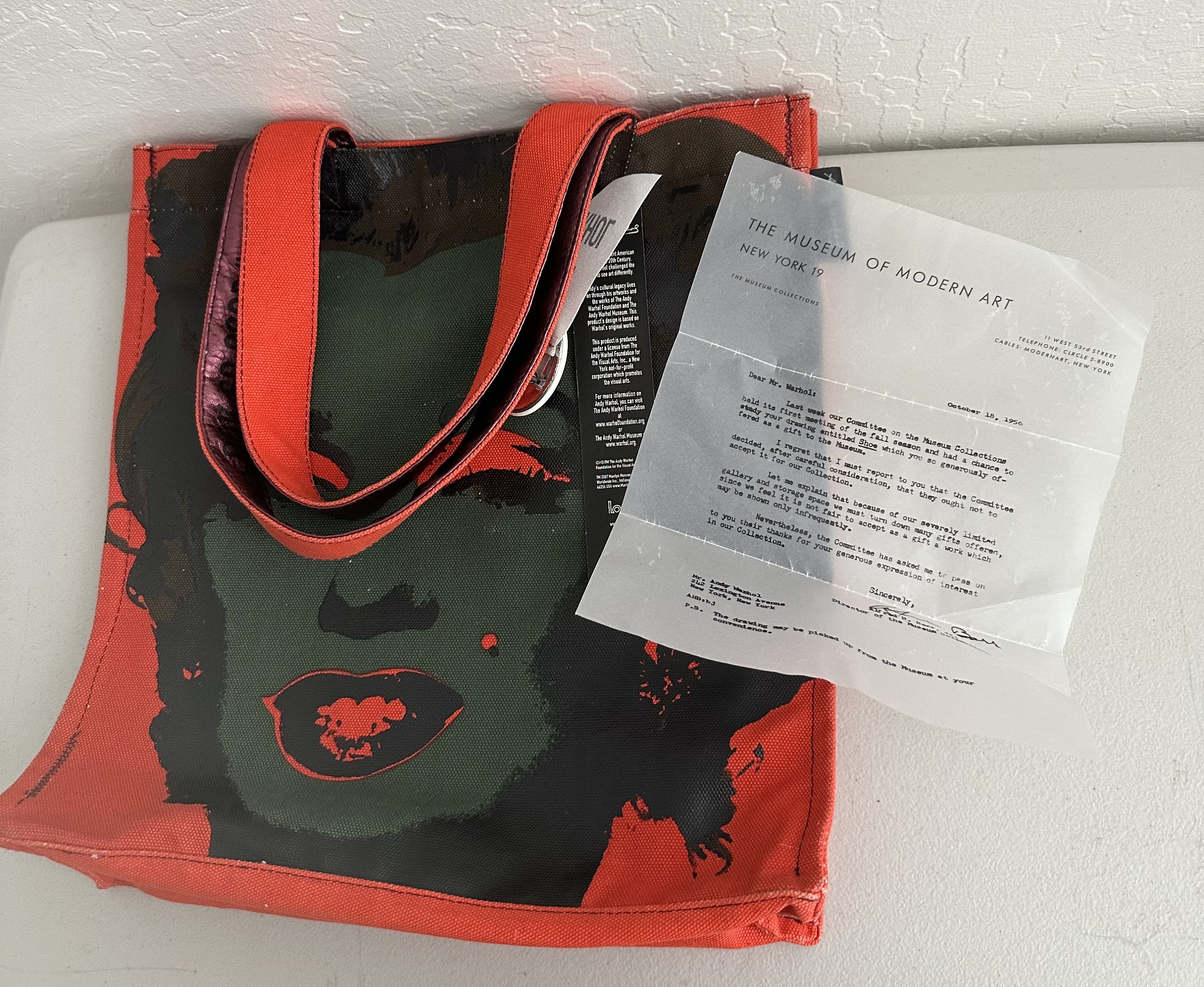 VINTAGE 90's Andy Warhol Marilyn Monroe Canvastote Bag - Etsy