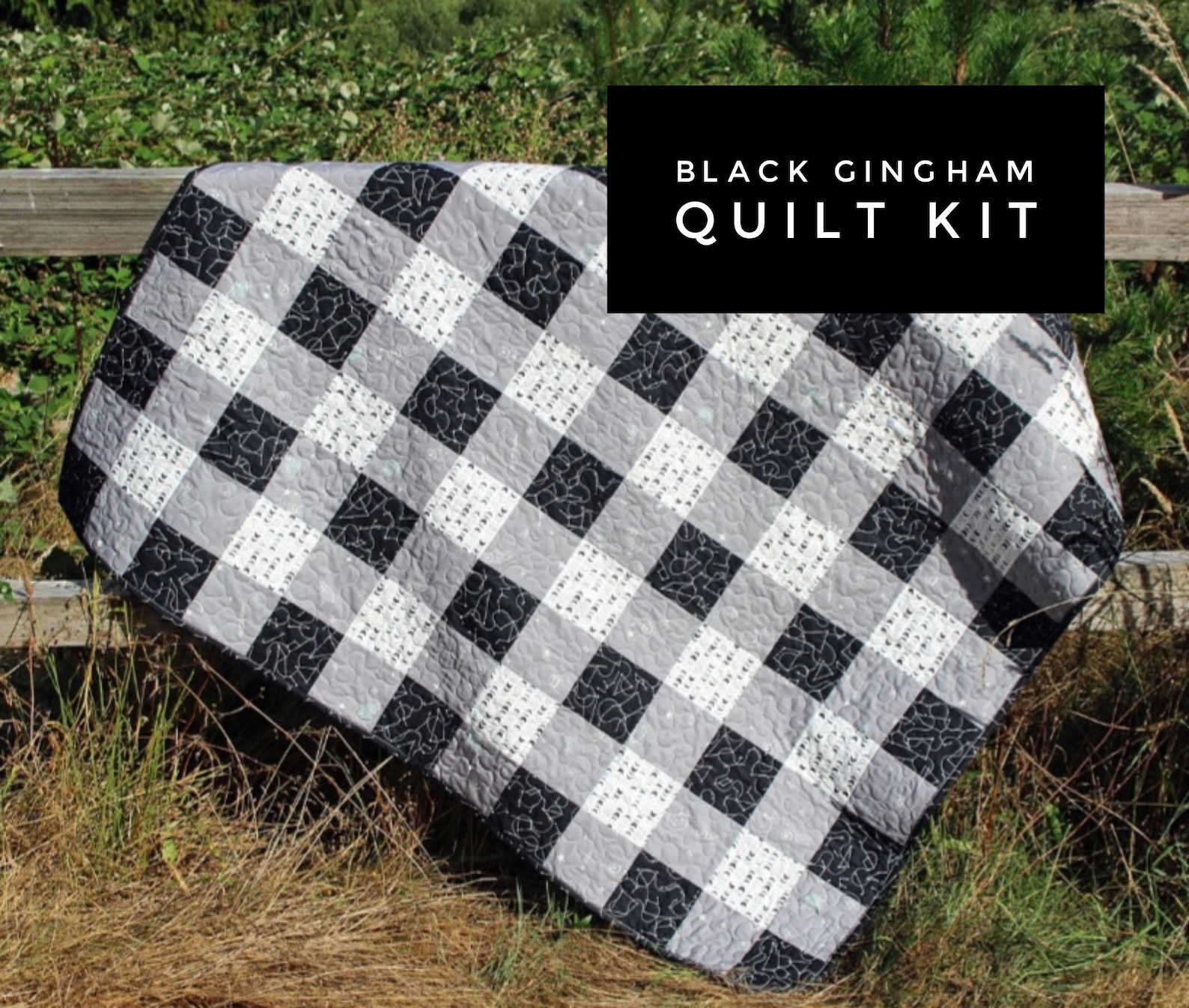 Buffalo Check Quilt Kit With Pattern & Fabric a Beginner Etsy