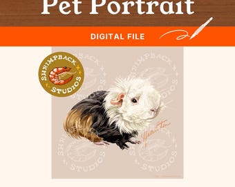 Archivo de ilustración digital de retrato personalizado de mascota