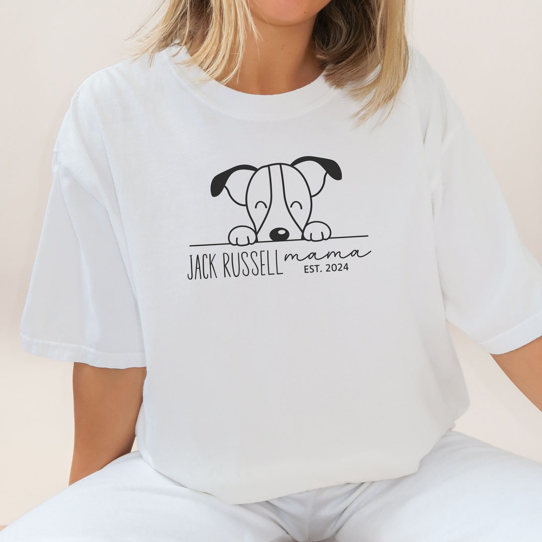 Comfort Colors, Custom Jack Russell Mom, Jack Russell Mama Shirt, Dog
