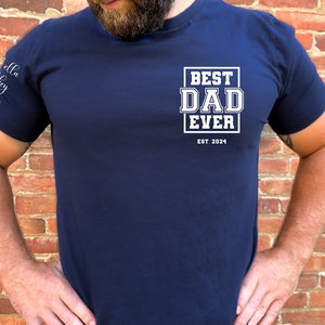 Custom Father&#39;s Day Shirt, Personalized, Gift for Dad, Best Dad, Just Like Dad Shirt, Kids Names Shirt