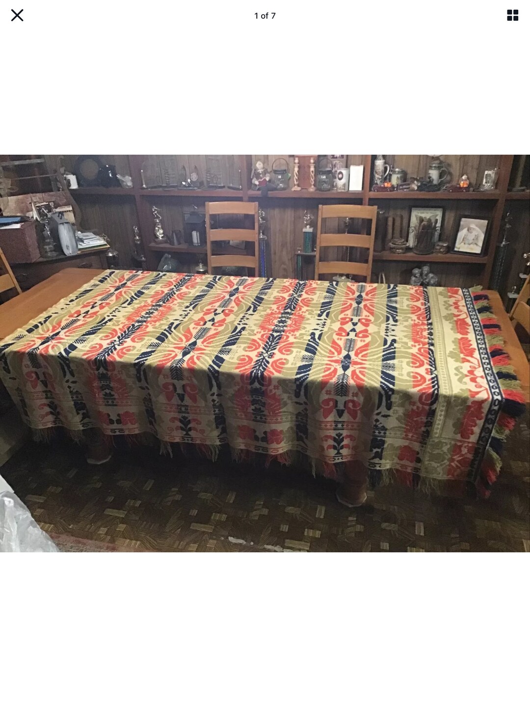 Antique Woven Coverlet Etsy