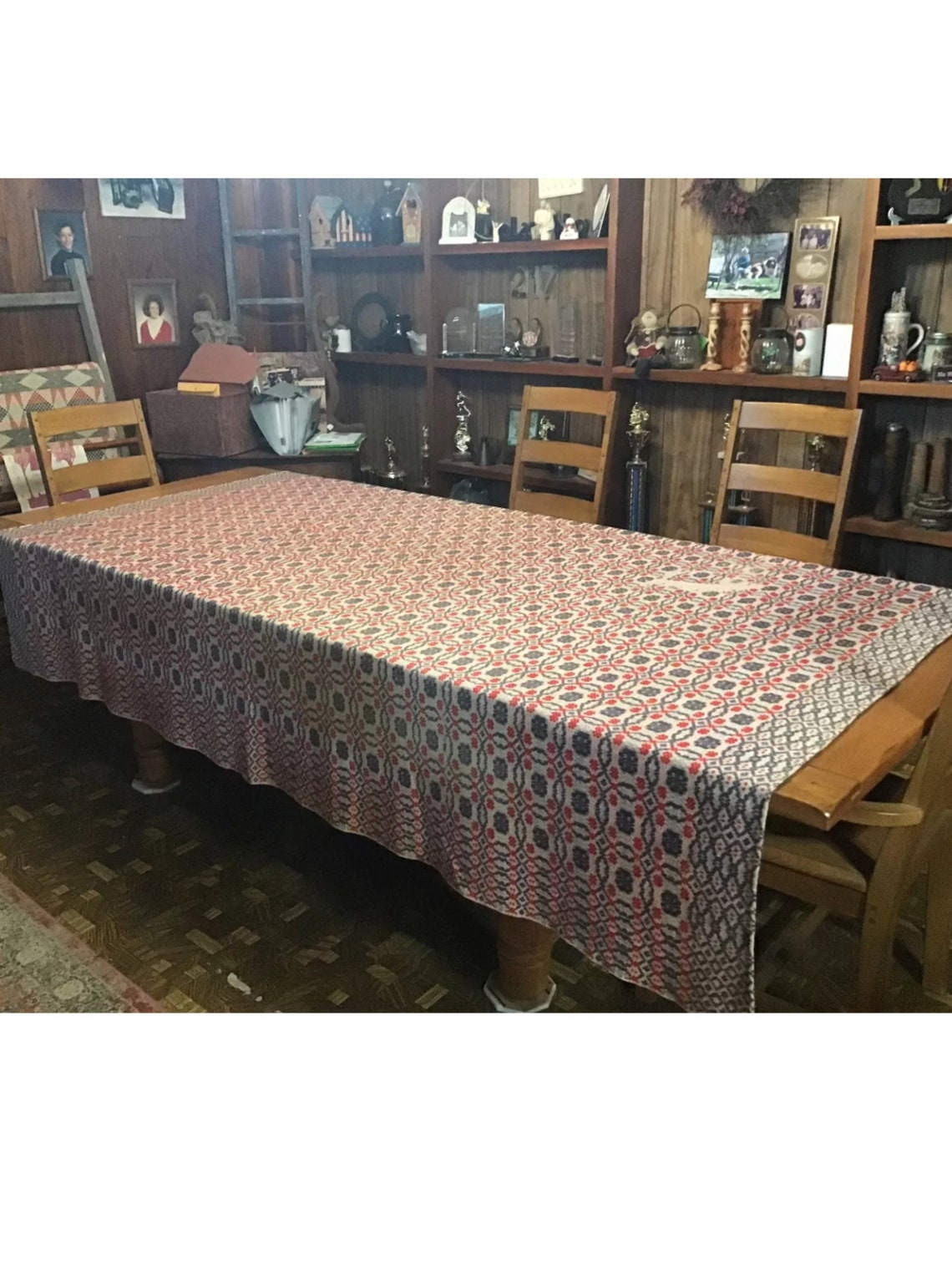 Antique/vintage Woven Coverlet Etsy