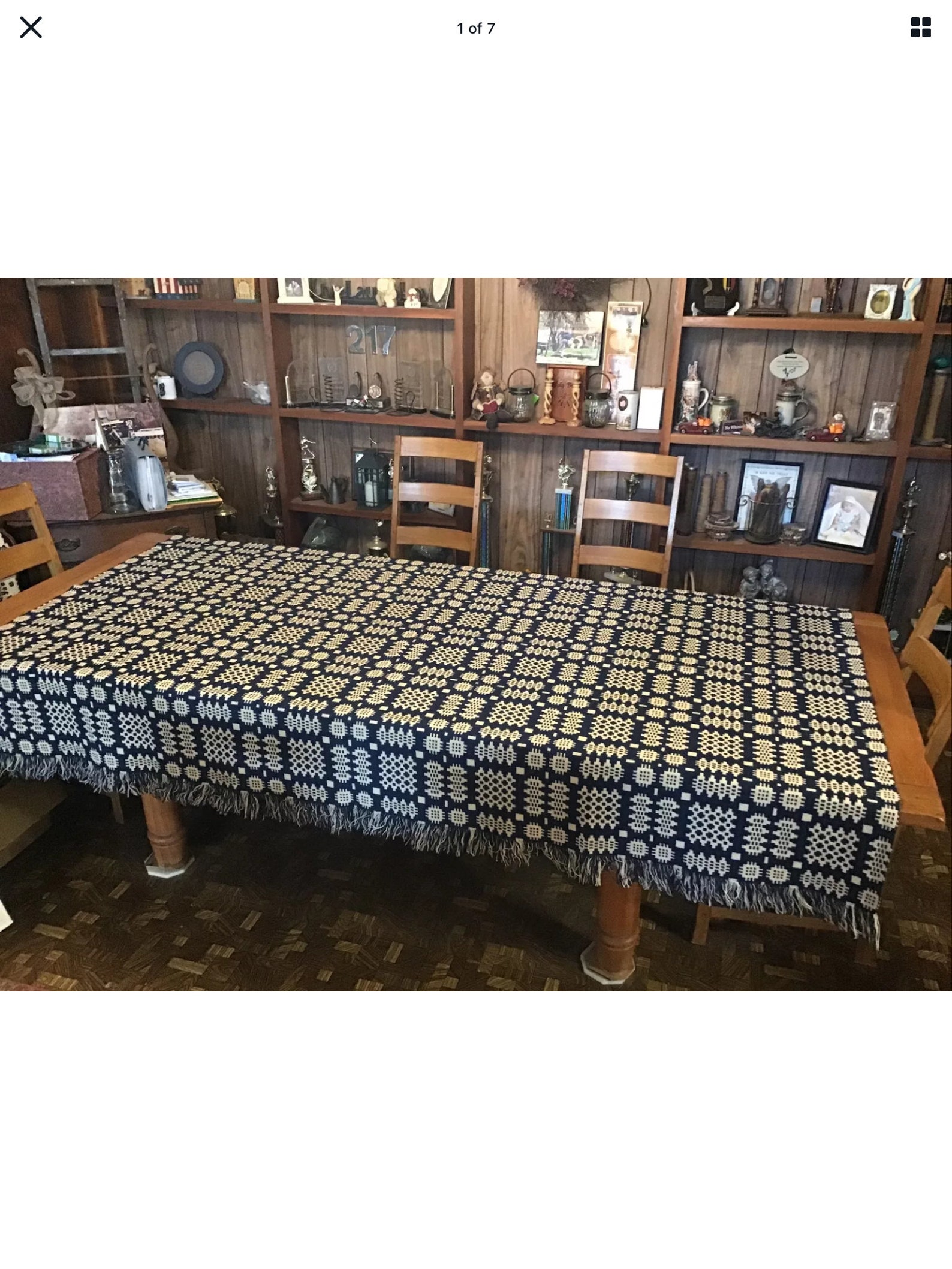 Antique Woven Coverlet. Etsy