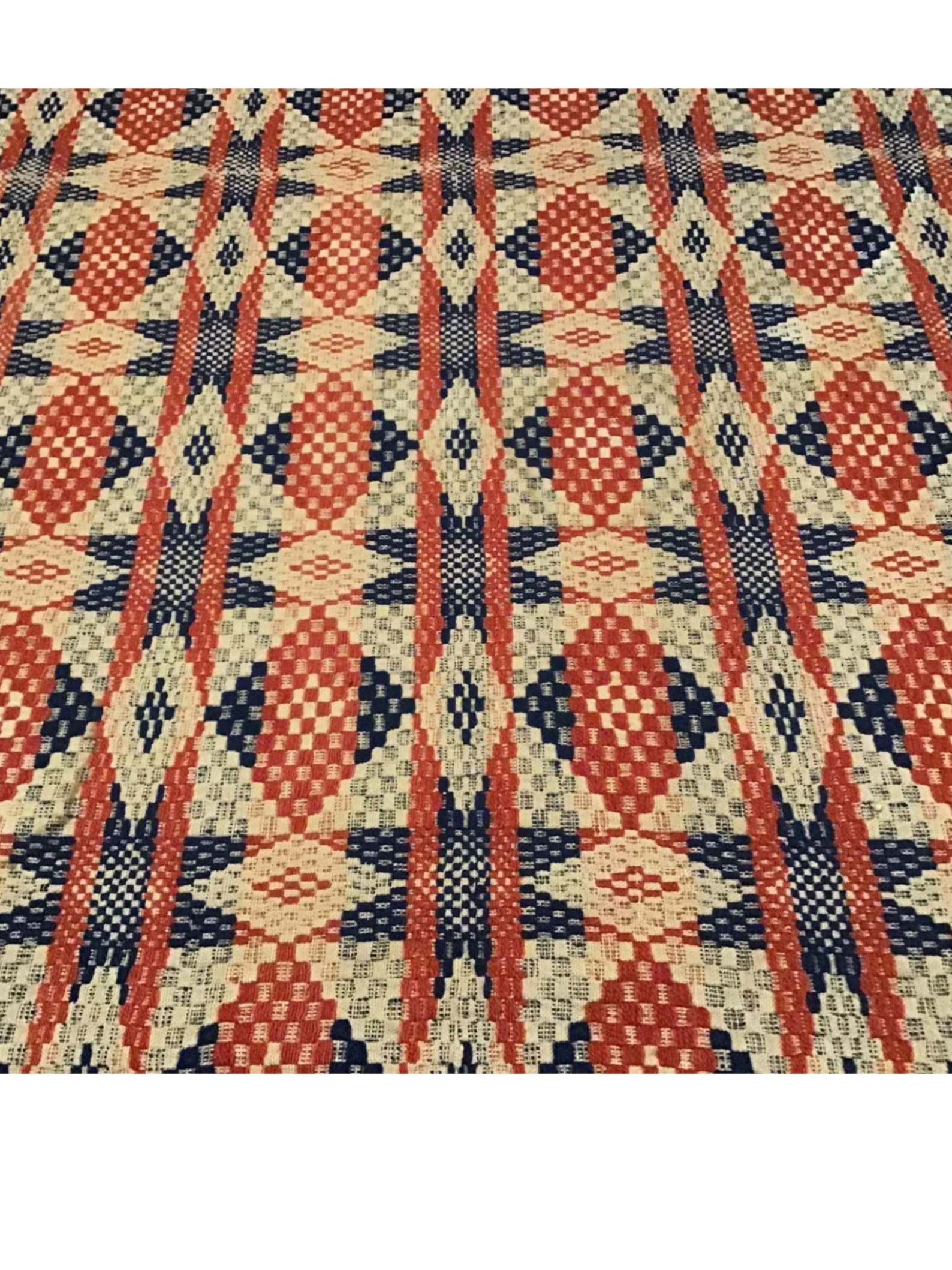 Antique/Vintage Woven Coverlet Etsy