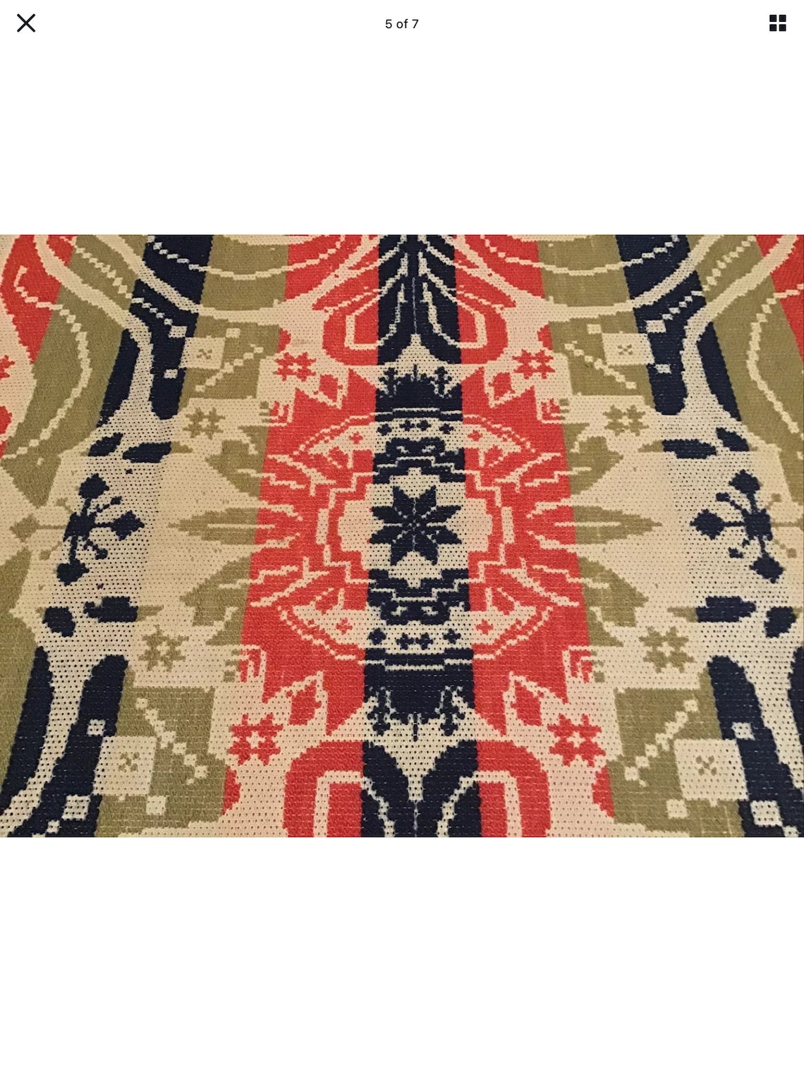 Antique Woven Coverlet Etsy