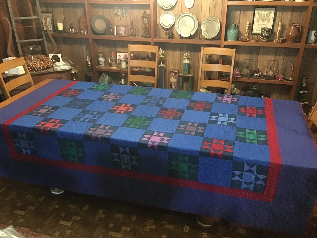 Vintage Amish Quilt..ohio Star Etsy