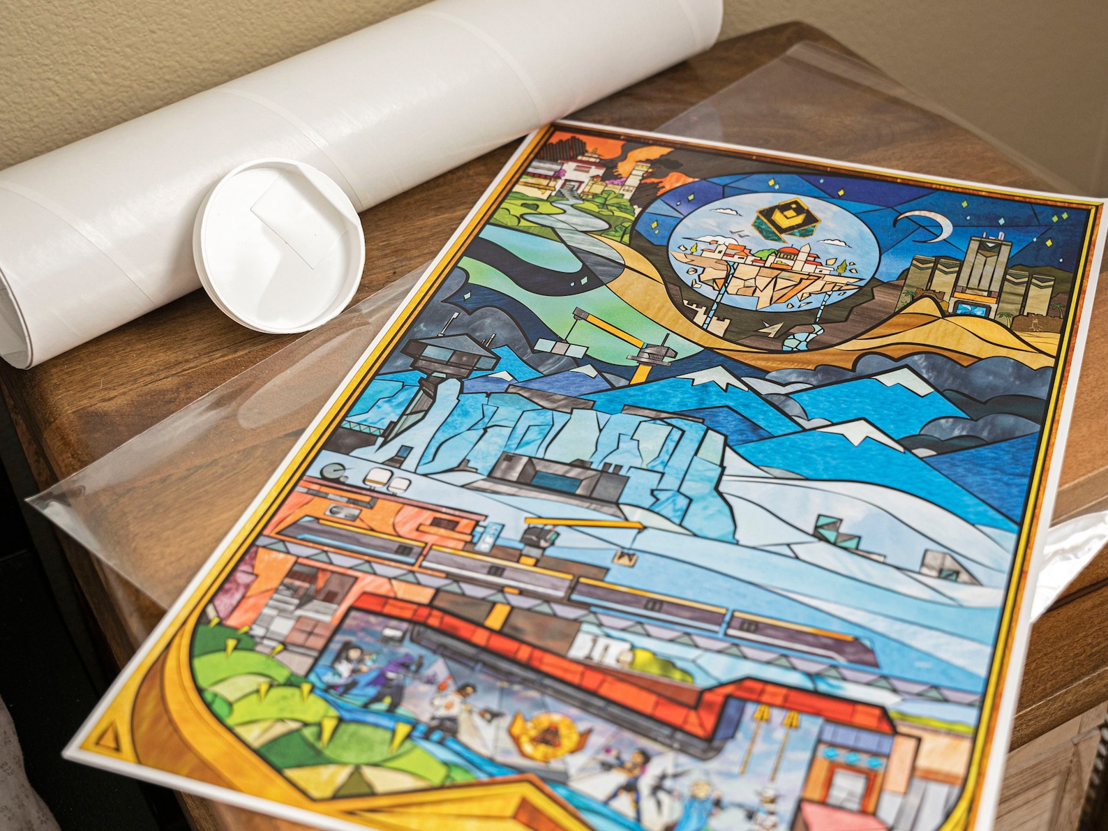 Valorant Stained Glass Art Print Etsy