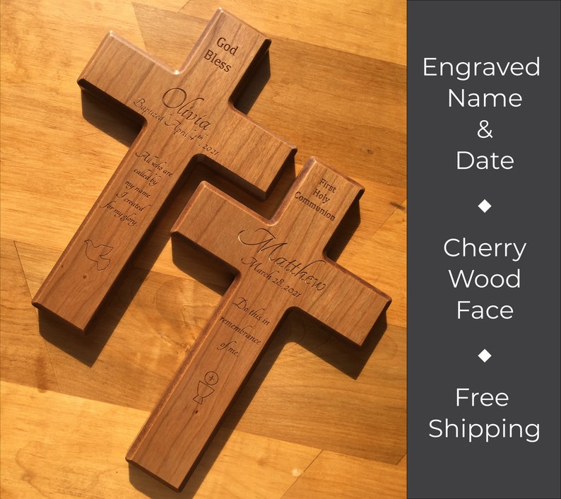 Personalized Wall Cross for Baptism Christening First Etsy