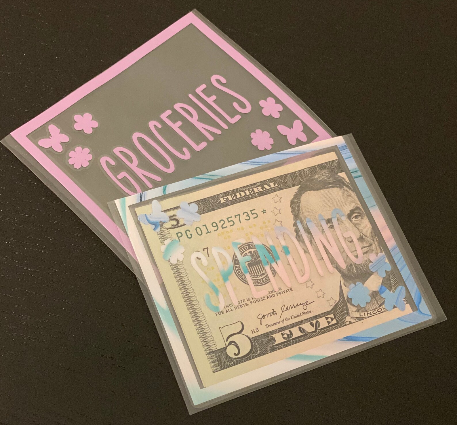 Mini Cash Envelopes Vinyl Cash Envelopes Laminated Clear Etsy