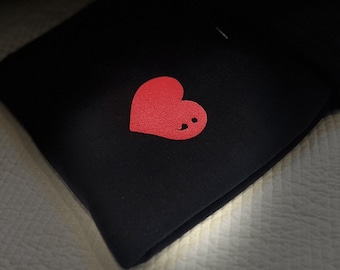 Suicide Awareness Hoodie Heart with Semicolon For Those Who Continue Their Story Suicide Prevention Cont;nue Gender Neutral Black Hoodie