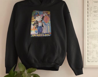 The World Is Yours Adult Unisex Pullover Hoodie Monopoly Piece of the World