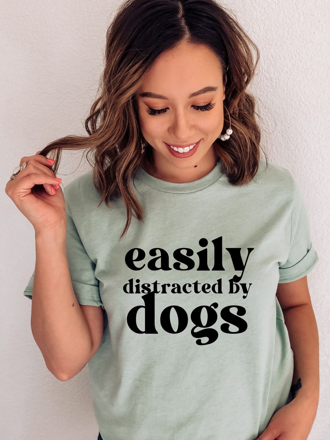 Easily Distracted by Dogs Svg, Png, Dxf, Funny Svg, Dog Person Svg