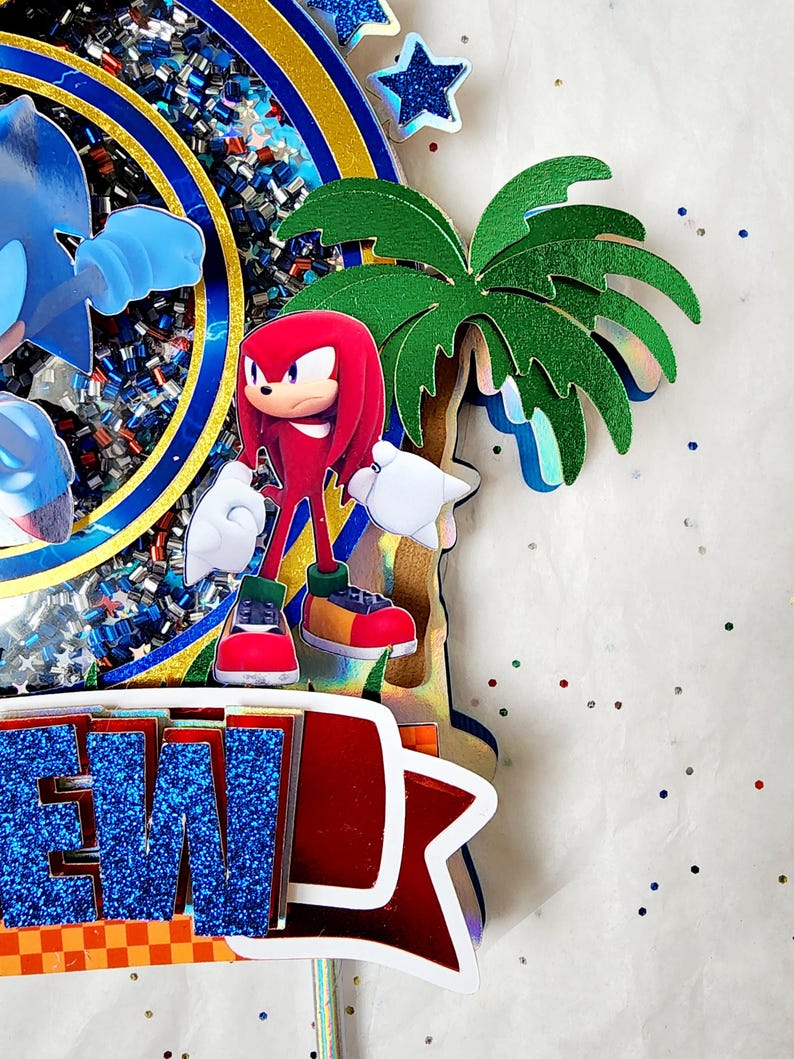 Sonic Cake Topper, Sonic The Hedgehog, Sonic und Tails, Sonic und ...