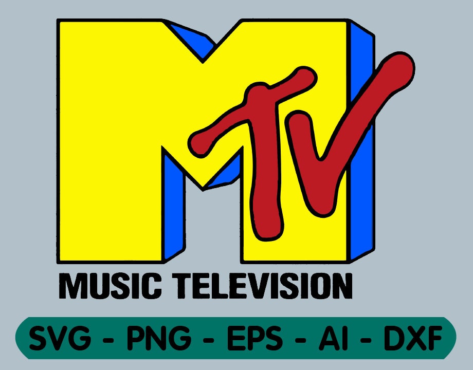 MTV Music Television Logo svgpngepsdxf digital dowload Etsy