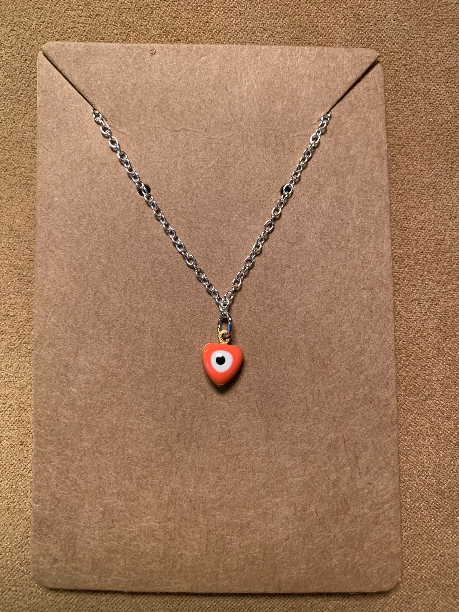 Eye Charm Necklace Etsy