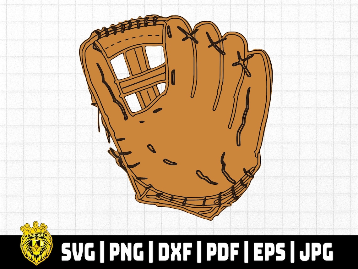 Baseball Glove SVG Instant Digital Download SVG Cut File Etsy
