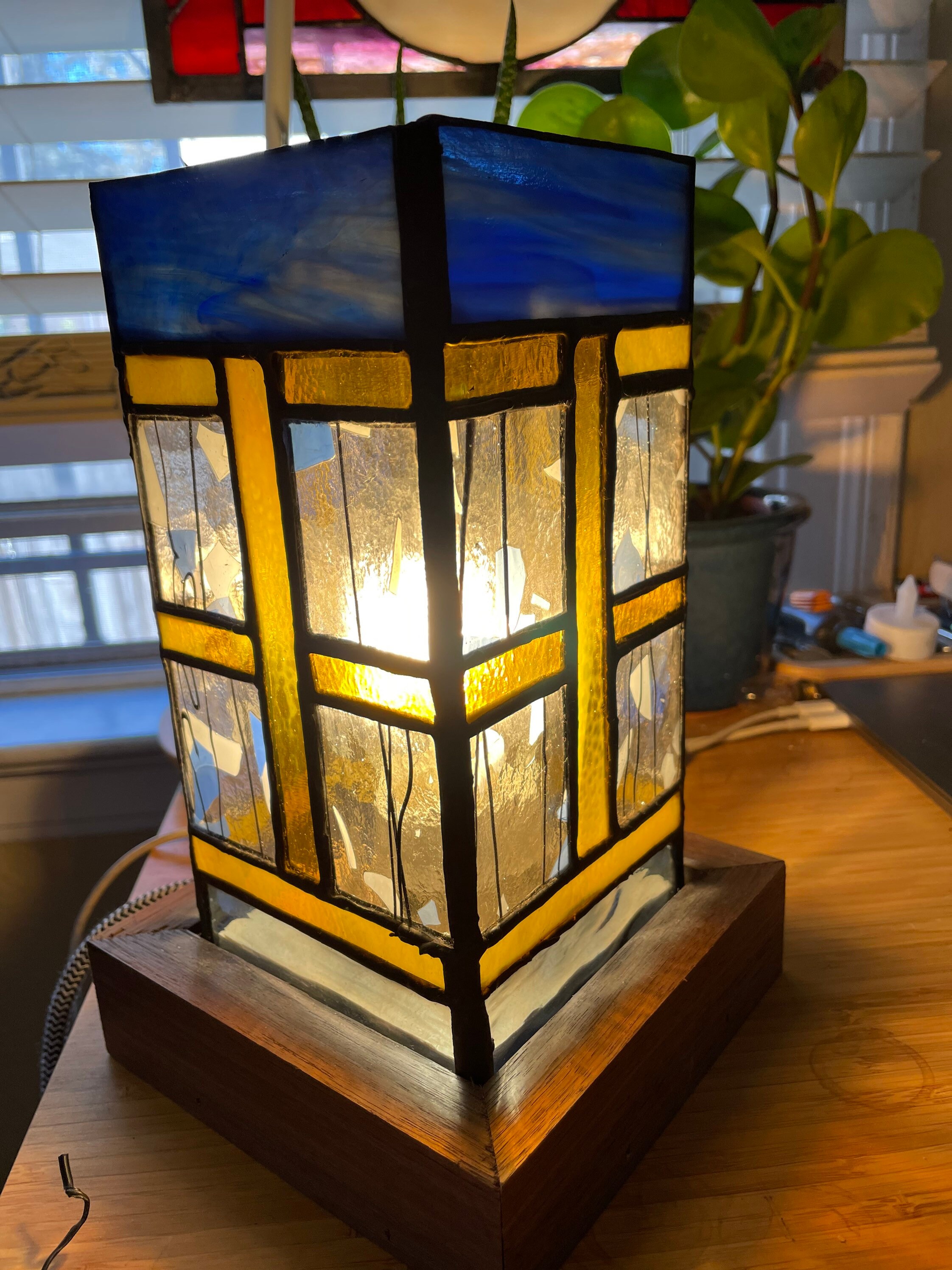 Stained Glass Desk Lamp — Arcadian Stained Glass