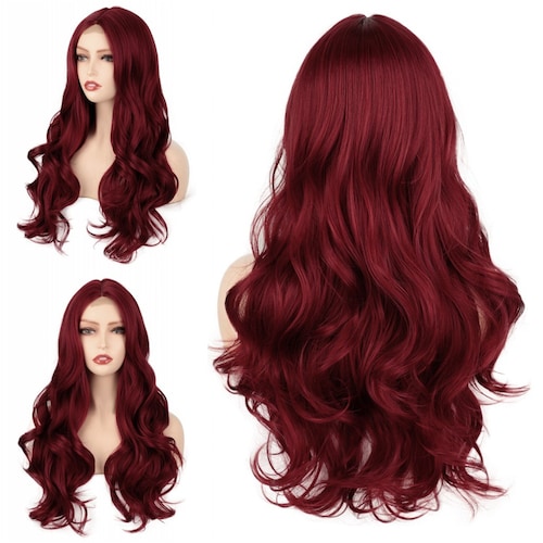 Natural Red Wavy 26 Inches Women Lace Front Human Hair Wig - Etsy Israel Natural Red Wavy 26 Inches Women Lace Front Human Hair Wig - Etsy Israel