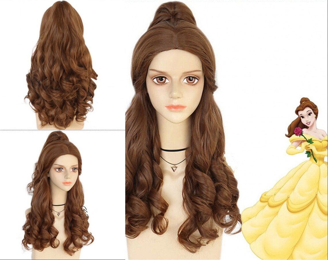 Beauty and the Beast Wig Princess Wig Belle Wig Drama Wig Heat Etsy