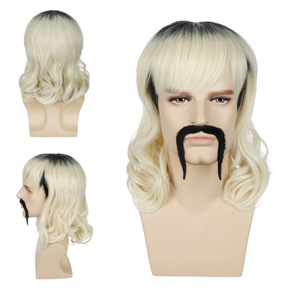 Joe Exotic Wig Ombre Wig Wig Linked With Cap Cosplay Wig Party Etsy