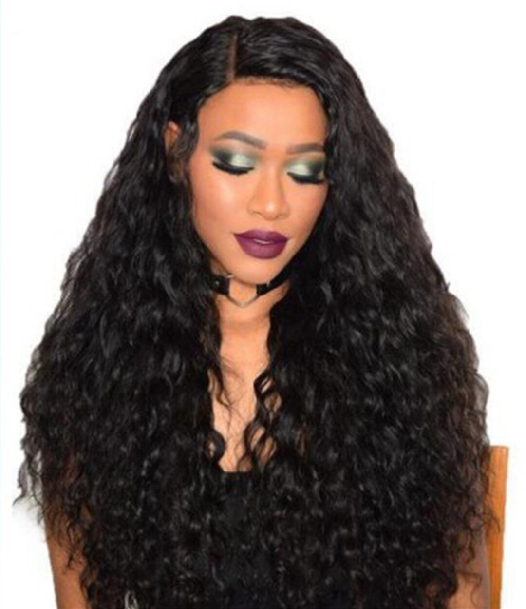 Brazilian Curly Corn Wave Human Ladies Curly Wigs Layered Etsy