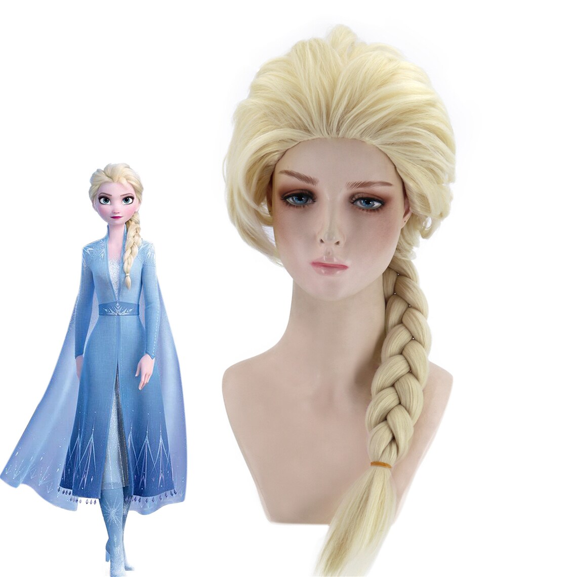 Wig for children costume wig Elsa wig Cosplay wig Linen Styled Etsy