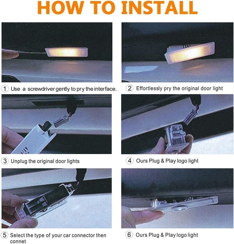 Toyota Car Door Logo Light Etsy