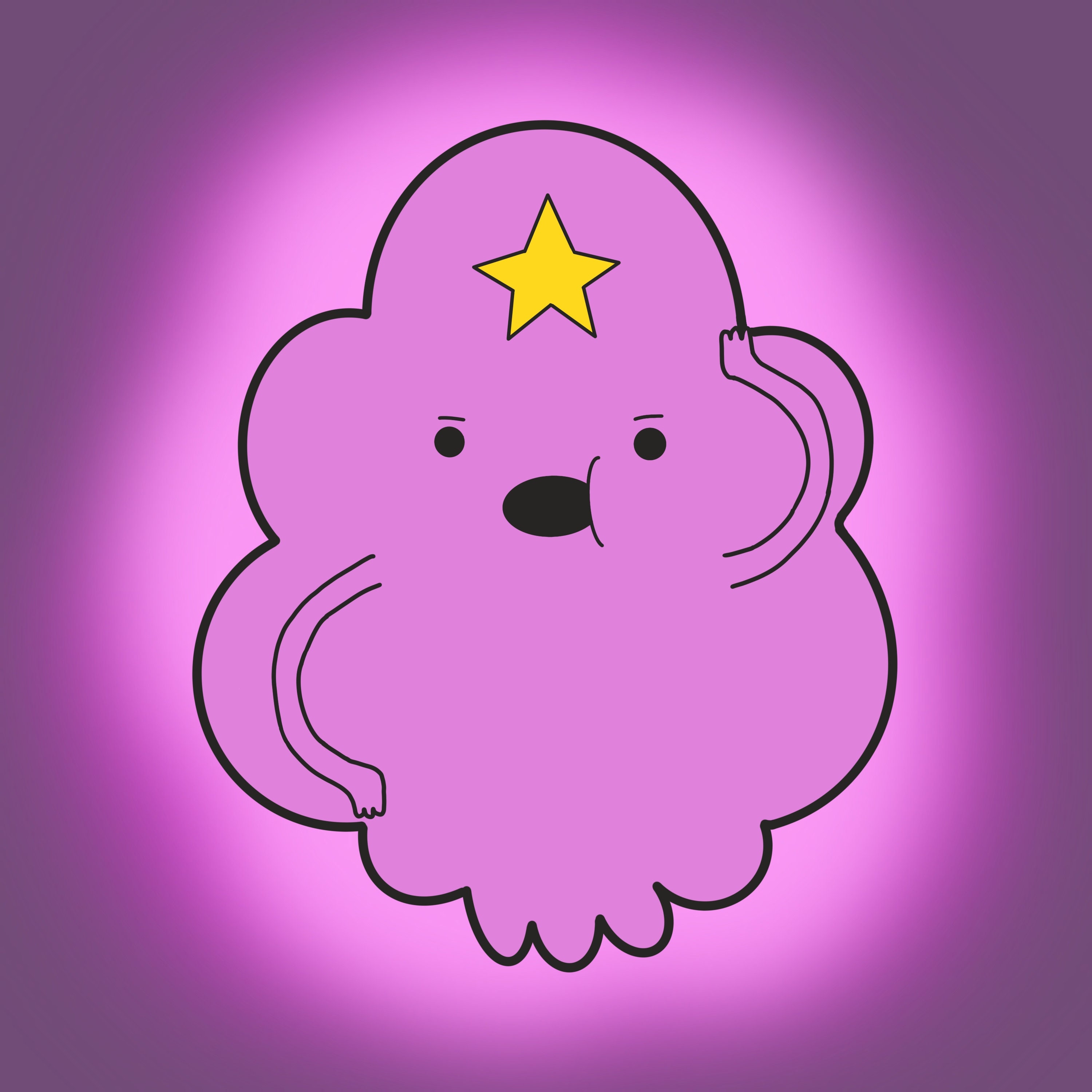Lumpy Space Princess Adventure Time Digital Print Etsy