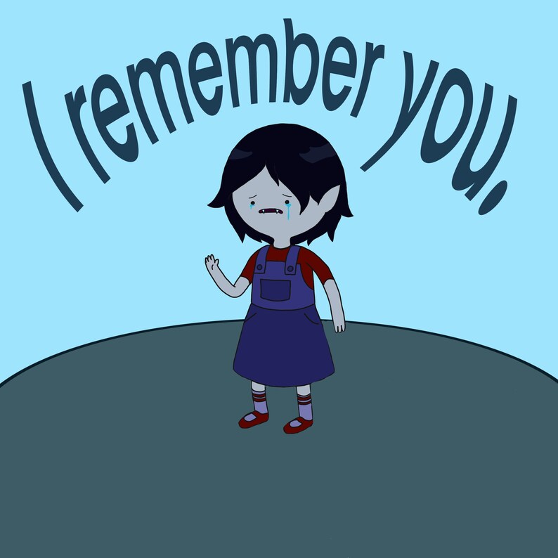 Adventure Time Marceline i Remember You Print Etsy