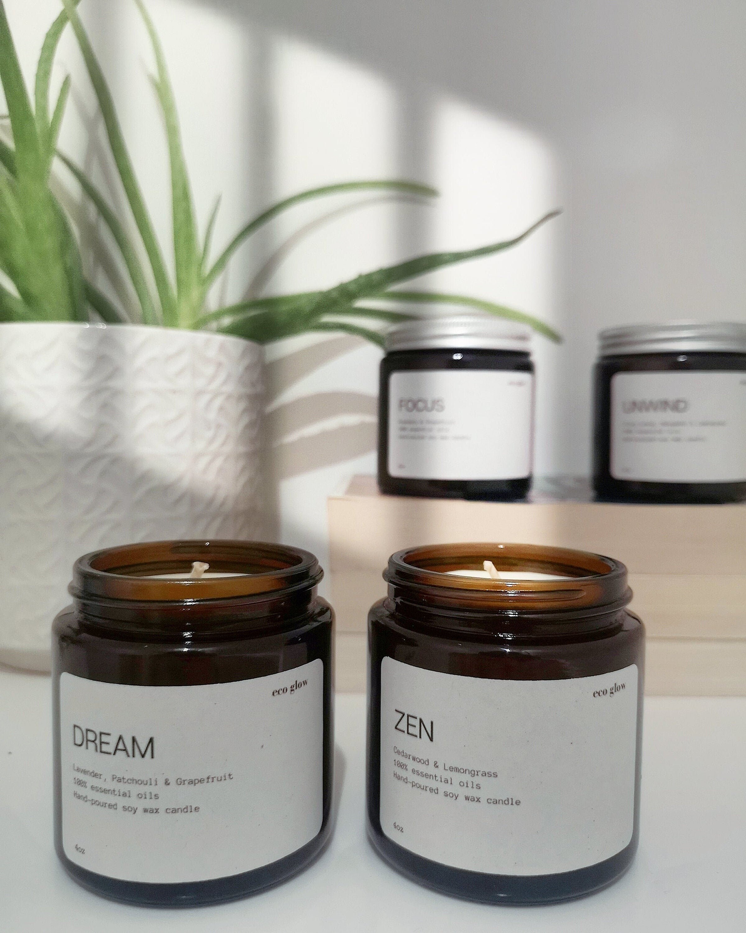 Aromatherapy Candles 4oz Etsy