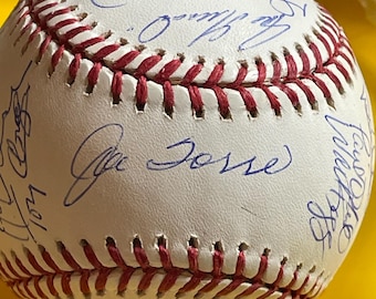 New York Yankees 1996 World Series Official Baseball autographed by 22 Yankee players! PSA/DNA COA!