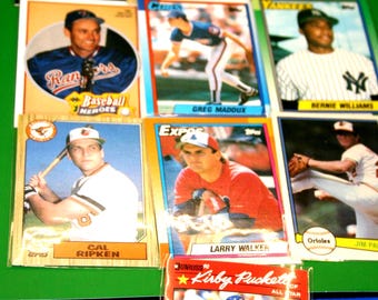 Vintage Baseball Trading Card Lot (10)!! Jeter, Robin Yount, Nolan Ryan, Bernie Williams, Cal Ripken Jr. and more!