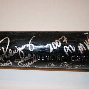 Alex Rodriguez Autographed "Game Used" Baseball Bat with (3) Inscriptions! COA!