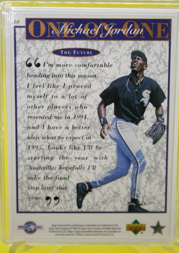 1995 Upper Deck Michael Jordan One-on-one 10 Card Set Baseball