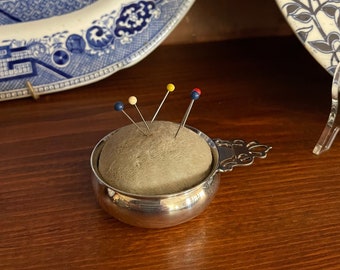 Lunt Sterling Pincushion |Vintage Sewing Pincushion