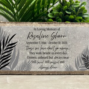 Personalized Memorial Stone: Family Loss Sympathy Gift