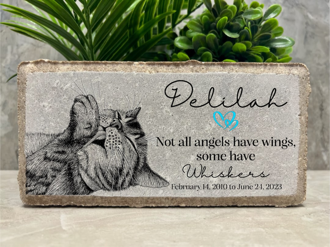 Personalized Cat Memorial Stone: Indoor/outdoor Pet Loss Gift - Etsy