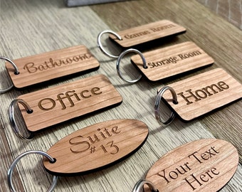 Rentals Bulk Custom Keychains /& Zipper-pulls for Gift Shops Cabins AirBnBs Hotels Realtors