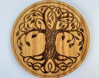 Tree of Life Coaster, Handmade Name Coaster