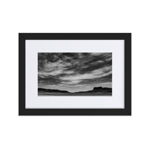 Wagon Mound Matte Framed Poster With Mat