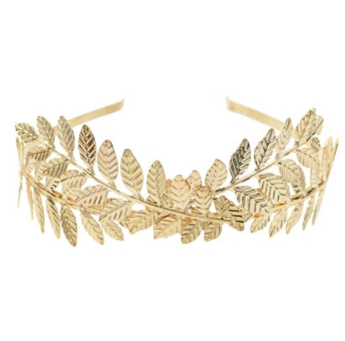 Greek Goddess Hair Vine Tiara Bridal Olive Crown Headband Gold Etsy