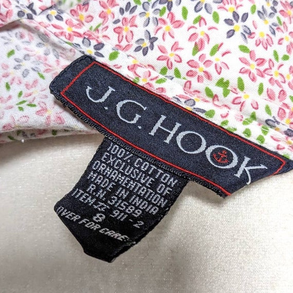 Vintage J.G. Hook Ditsy Pink Floral Short Sleeve … - image 7