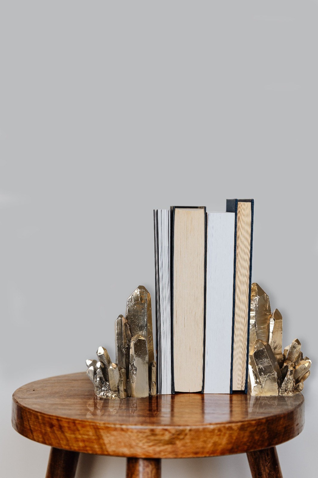 Gold Stone Resin Bookends Gold Bookends Luxury bookends Etsy