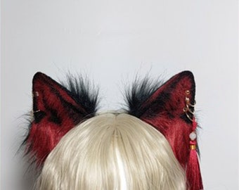 Petplay Fox Ear Lolita Cat Ears Halloween Cosplay Gift Gift for Coser Cosplay Ears Headband Cosplay Dog Ears Cosplay Ear Headband
