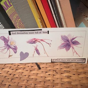 One of a Kind Poem Collages | Original Poem Art