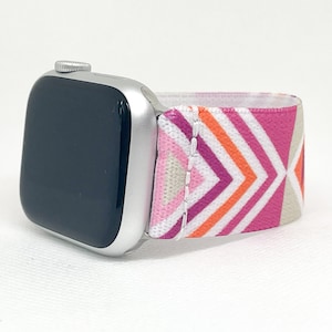 Aztec Pattern Elastic Watch Band for Amazfit, Apple, Fitbit, Fossil, Gabb, Gizmo, Garmin, Samsung, SyncUp Kids, or Withings Watch