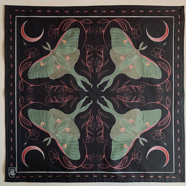 Luna Moth Bandana